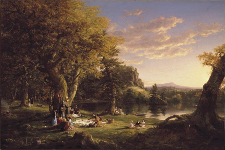 Thomas Cole The Pic-Nic (mk13) oil painting image